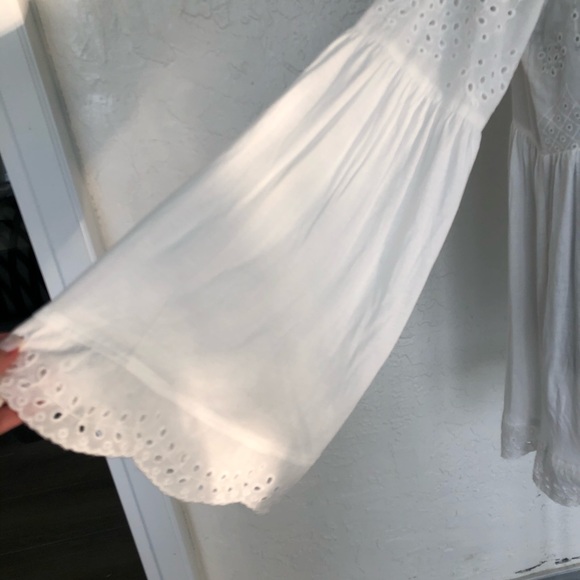 Free People Sea Of Love Bell Sleeve Boho Top - Picture 4 of 8